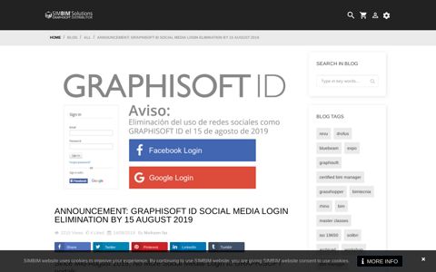Announcement: GRAPHISOFT ID Social Media Login ... - simbim