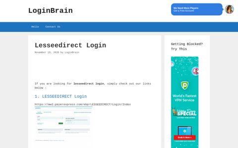 Lesseedirect Lesseedirect Login - LoginBrain