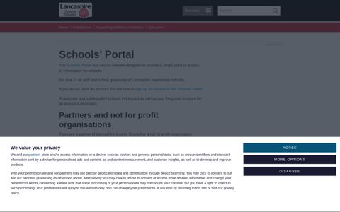 Schools' Portal - Lancashire County Council