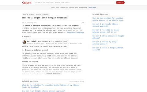 How to login into Google AdSense - Quora