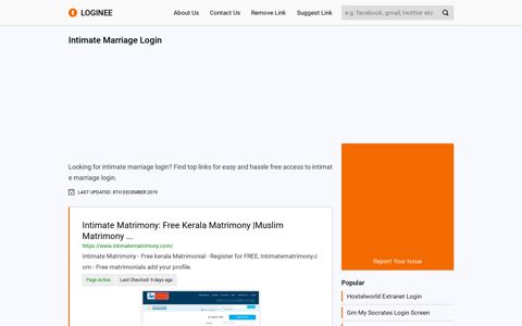 Intimate Marriage Login - loginee.com logo loginee