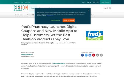 fred's Pharmacy Launches Digital Coupons and New Mobile ...