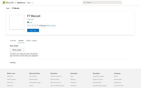 FT Mercati - Microsoft AppSource