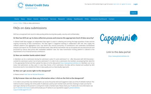 FAQs on data submissions | Global Credit Data