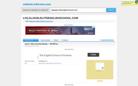 elglogin.eliteenglishschool.com at WI. Log In ‹ Elite Learning ...