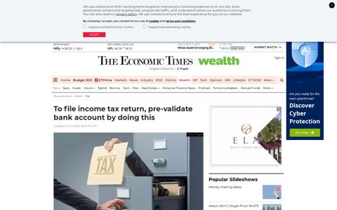 ​Login to e-filing portal - To file income tax return, pre-validate ...