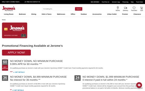 Financing Synchrony | Jerome's Furniture