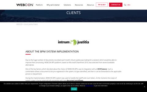 BPM system implementation in Intrum Justitia Poland | WEBCON