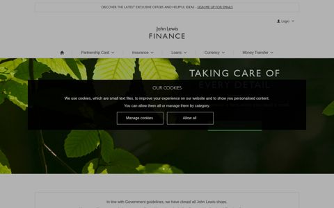John Lewis Finance - Personal Finance and Insurance Services