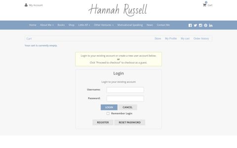 Little Alf > My Account - Hannah Russell
