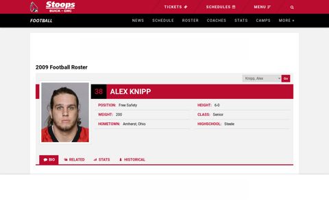 Alex Knipp - Football - Ball State University Athletics
