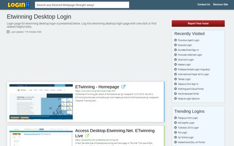 Etwinning Desktop Login - Loginii.com