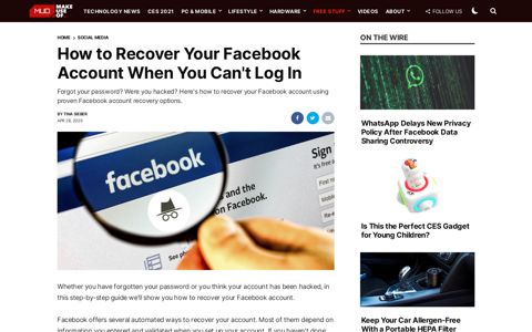 How to Recover Your Facebook Account When You Can't Log In