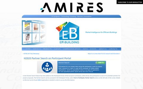 H2020 Partner Search on Participant Portal - Amires