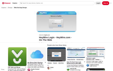 HeyWire Login - HeyWire.com - On The Web | Login, Free text ...