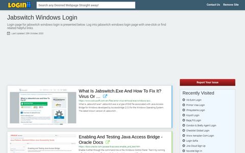 Jabswitch Windows Login | Accedi Jabswitch Windows
