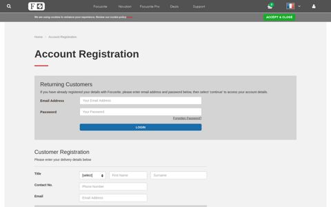 Account Registration | Focusrite Audio Engineering Ltd.