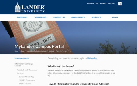 MyLander Campus Portal | Lander University