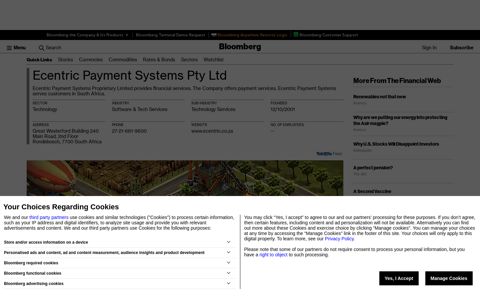 Ecentric Payment Systems Pty Ltd - Company Profile and ...