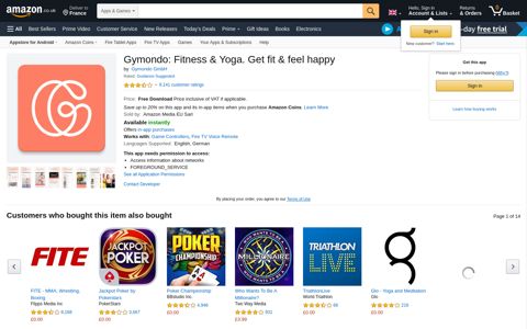 Gymondo: Fitness & Yoga. Get fit & feel happy: Amazon.co.uk ...