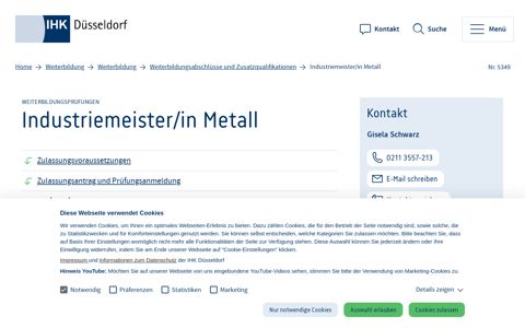 Weiterbildung Industriemeister Metall - IHK Düsseldorf - IHK ...