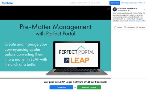 LEAP Legal Software UK&I - Facebook