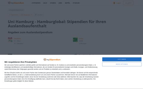 Uni Hamburg - Hamburglobal: Stipendien für Ihren ...