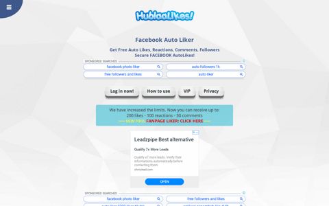 HublaaLikes - Auto Likes, Reactions, Comments, Followers for ...