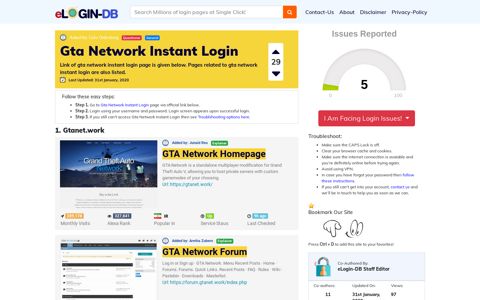 Gta Network Instant Login - штыефпкфь login 0 Views