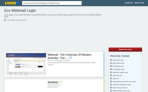 Ecs Webmail Login | Accedi Ecs Webmail - Loginii.com