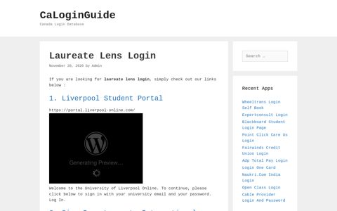 Laureate Lens Login - CaLoginGuide