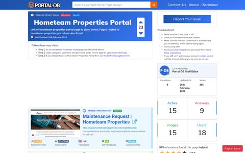 Hometeam Properties Portal
