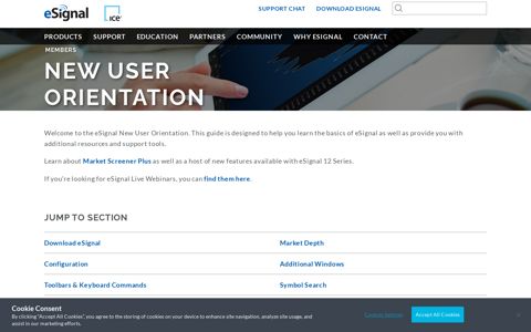 eSignal Members | New User Orientation