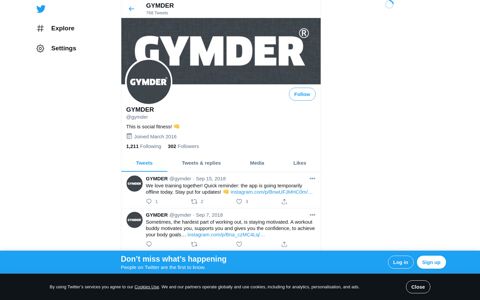 GYMDER (@gymder) | Twitter
