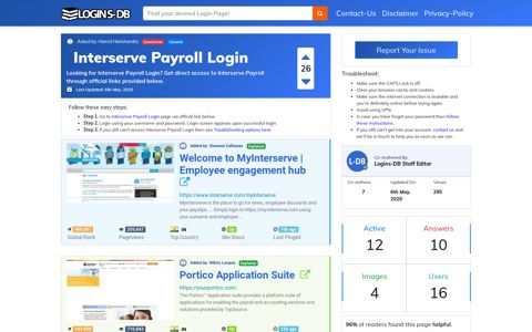 Interserve Payroll Login - Logins-DB