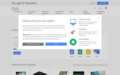 Google for Education Products