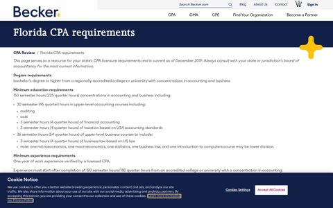 Florida CPA Requirements - FL CPA License & Exams | Becker