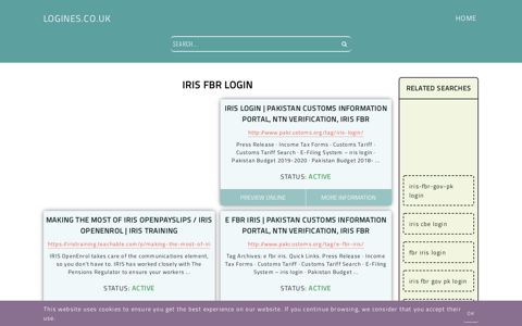 iris fbr login - General Information about Login - Logines.co.uk