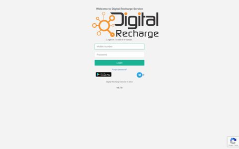 Digital Recharge Service | Login