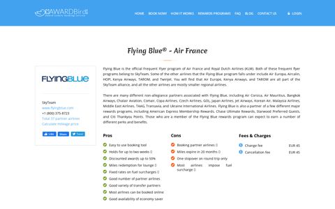 Flying Blue - Air France and KLM Frequent Flyer Program ...