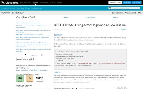 KBEC-00264 - Using ectool login and a sudo session ...