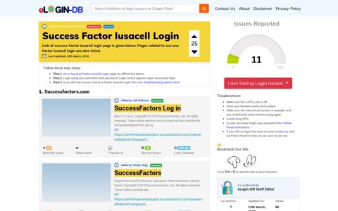 Success Factor Iusacell Login - A database full of login pages ...