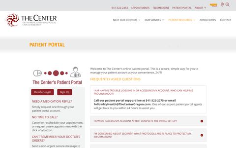 The Center Patient Portal