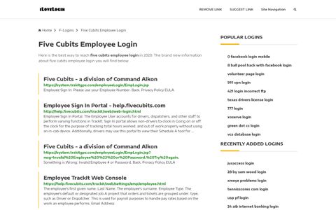 Five Cubits Employee Login ❤️ One Click Access - iLoveLogin