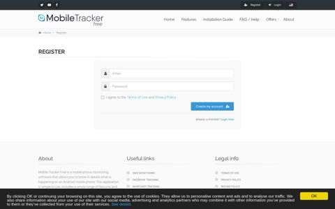 Register | Mobile Tracker Free