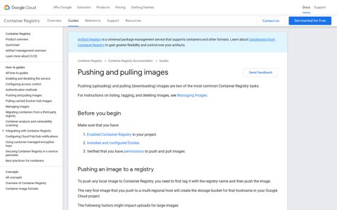 Pushing and pulling images | Container Registry | Google Cloud