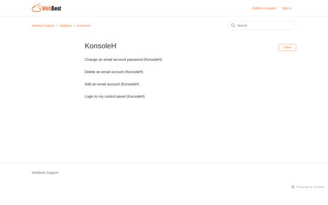 KonsoleH – Webbest Support