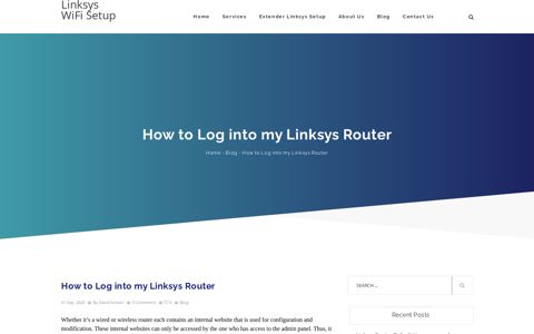How to Log into my Linksys Router | LinkSys Wifi Setup