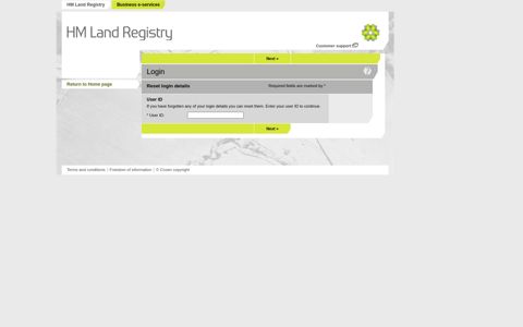 Login - Land Registry