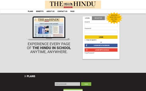 The Hindu in School: ePaper Subscription Online